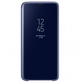 Husa Clear View Standing Cover Samsung Galaxy S9, Blue